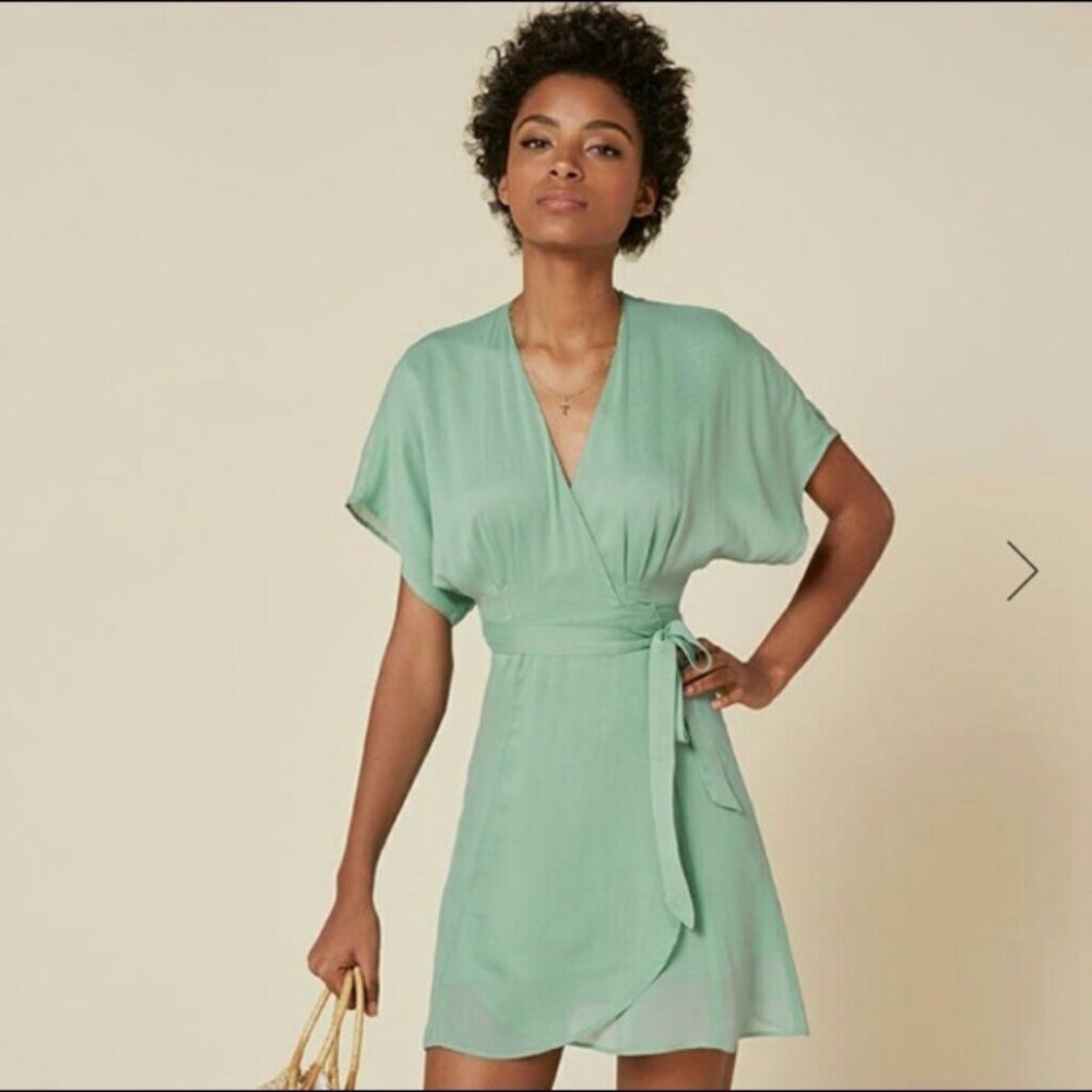NWT Reformation Wanda dress - mini wrap - Macaron